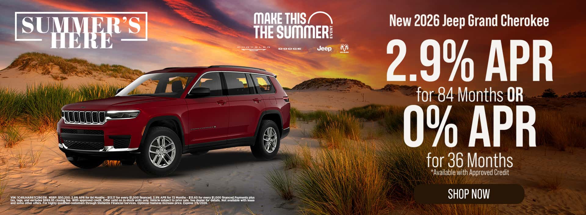 GRAND CHEROKEE BANNER SPECIALS