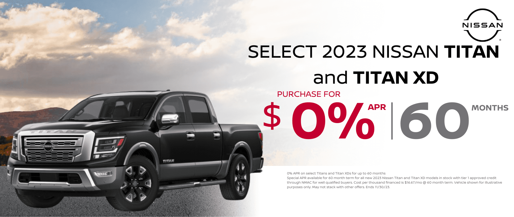 November 2023 Titan & Titan XD APR Offer