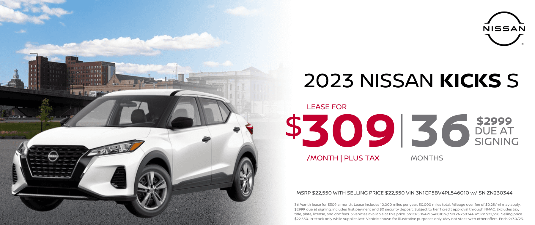 Nissan Kicks Lease Offers