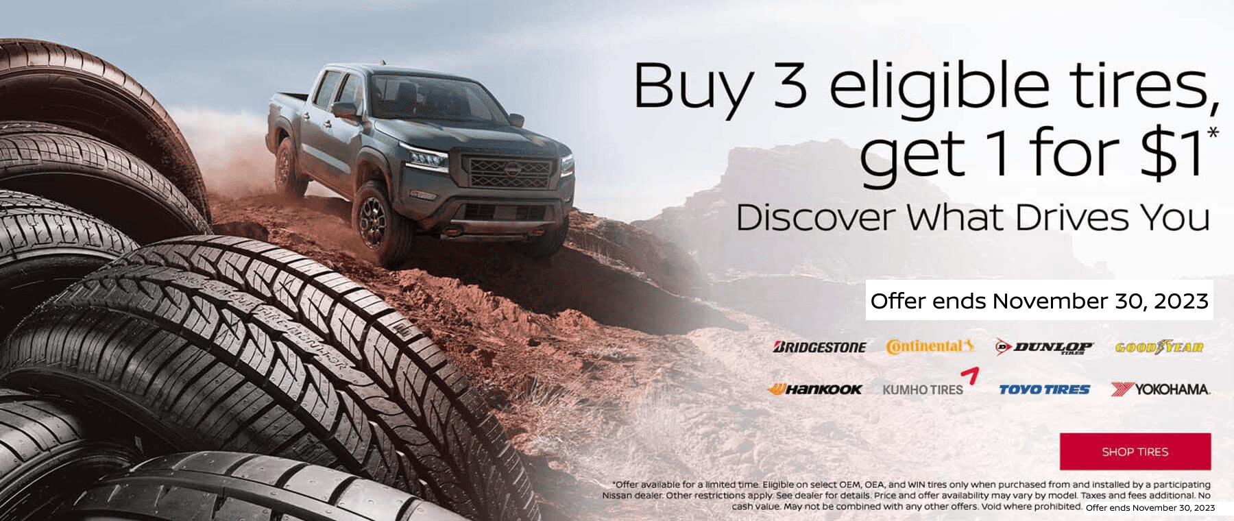 Nissan Tire Offer November