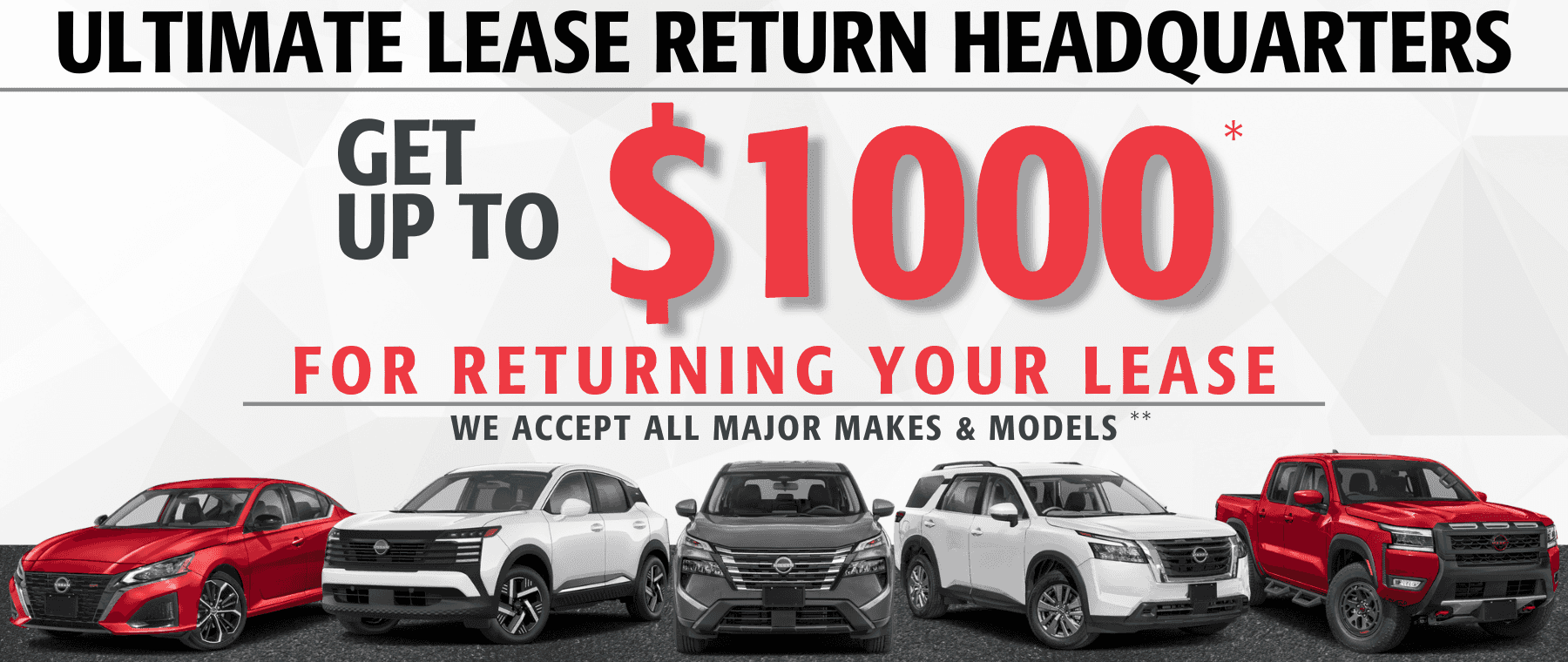 ULTIMATE LEASE RETURN HEADQUARTERS - april 25