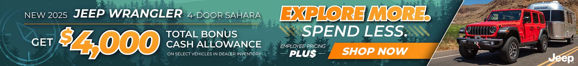 $4,000 Total Bonus Cash Allowance