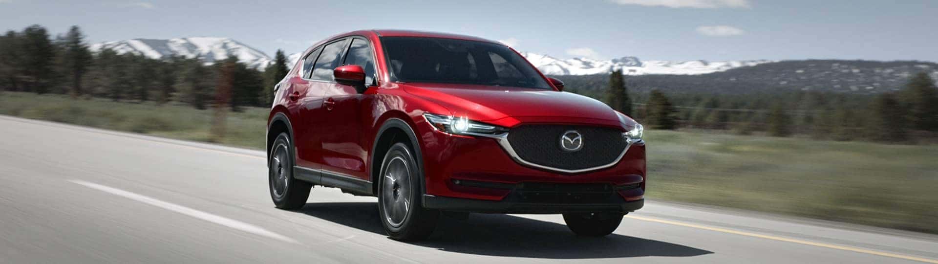 2018 Mazda CX5 Canada Driving Past Forest