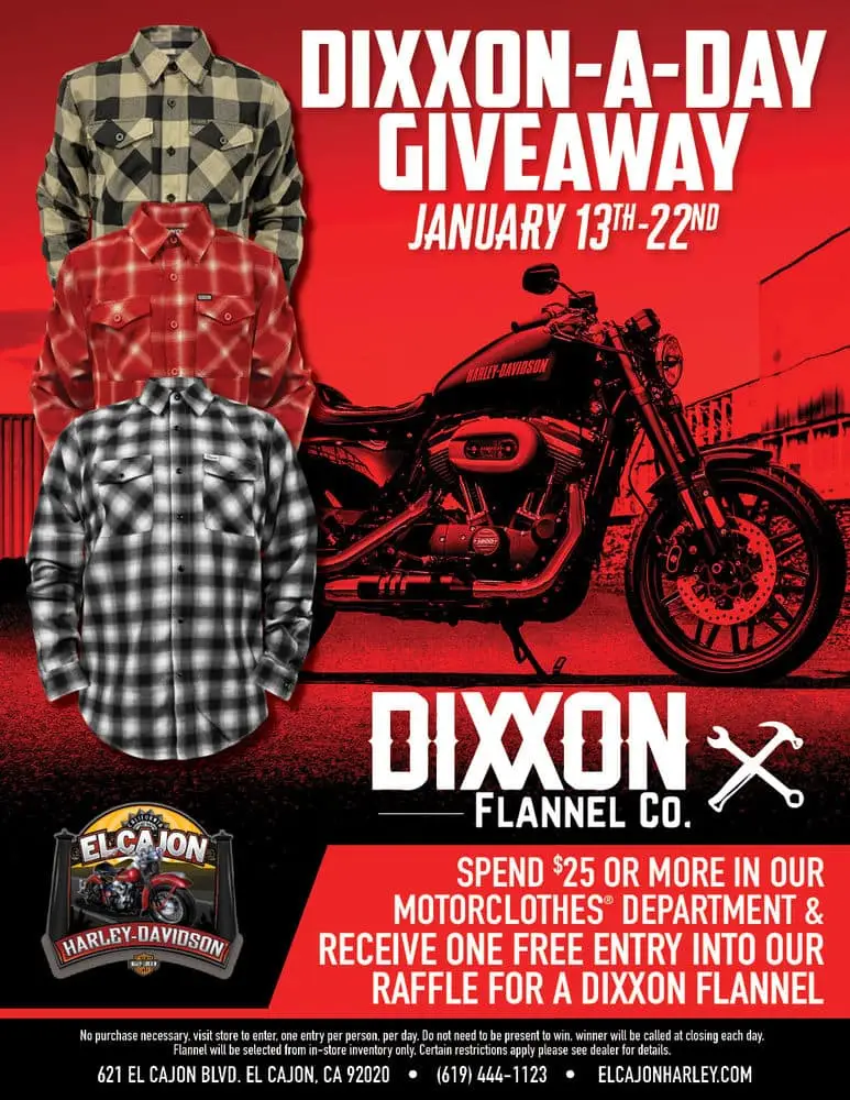 harley davidson dixxon flannel