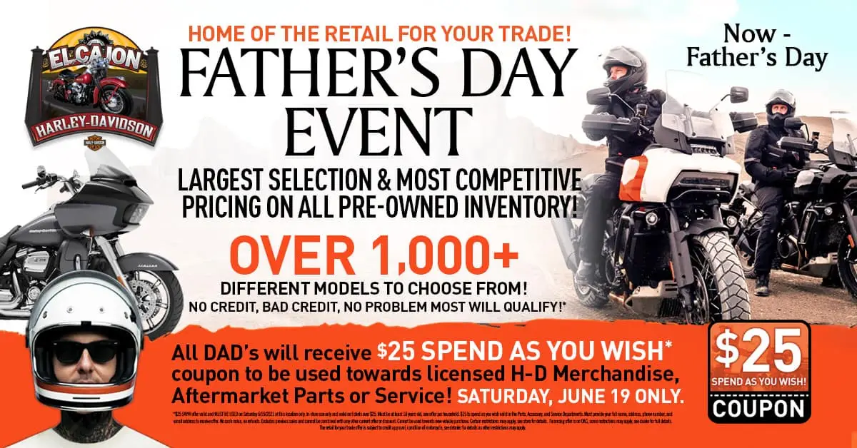 Father's Day Event El Cajon HarleyDavidson