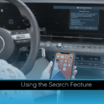 Using the search feature on a cellphone in a Hyundai vehicle