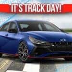 Blue Hyundai Elantra N Track Day