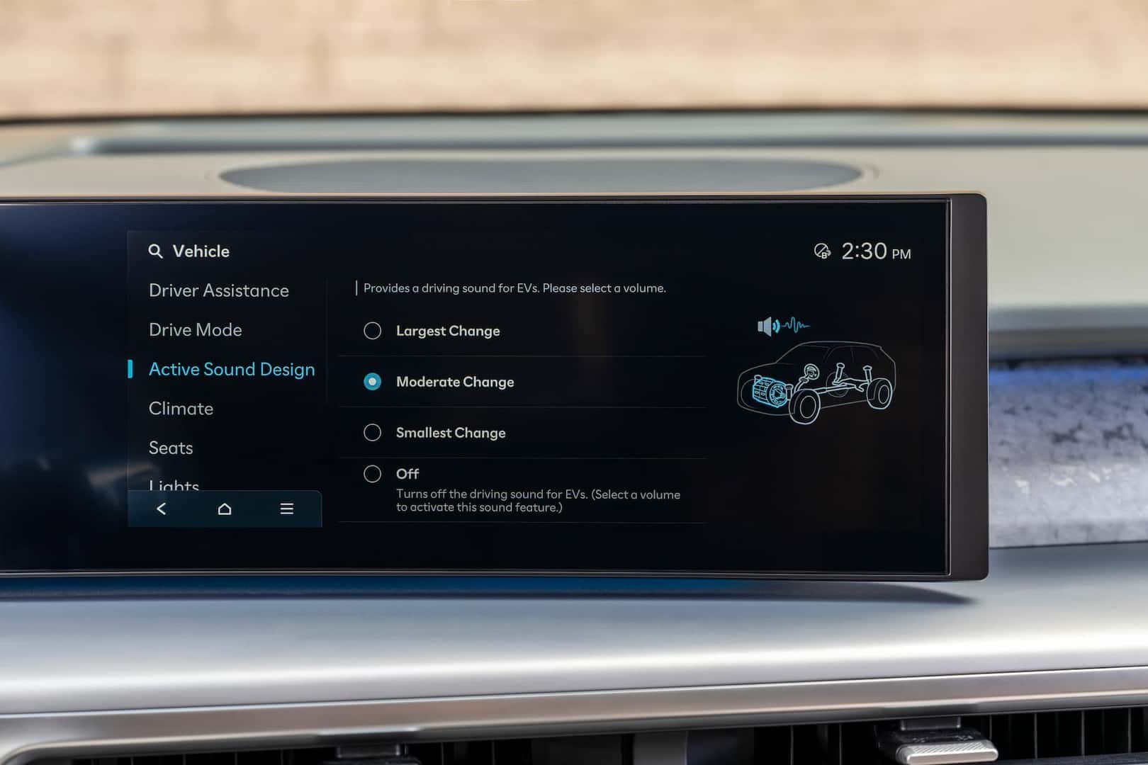 Infotainment screen in a 2026 IONIQ 9 Calligraphy
