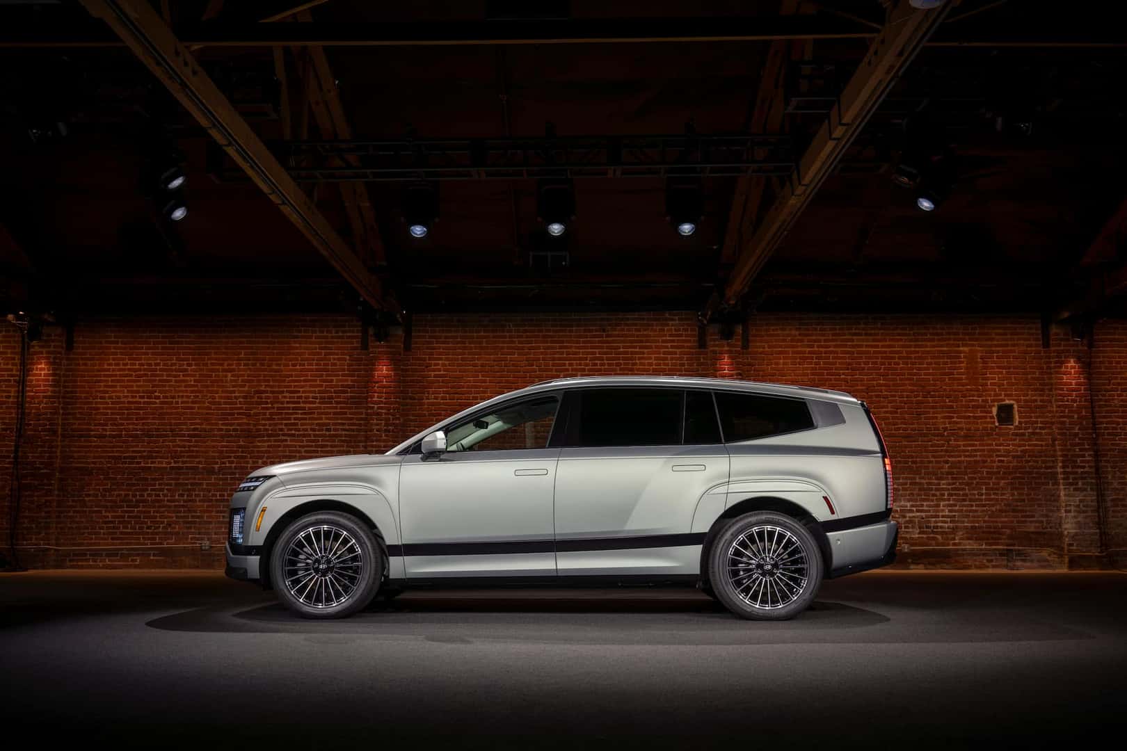 Side of a grey 2026 Hyundai IONIQ Calligraphy