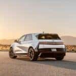 White Hyundai IONIQ 5 parked on pavement