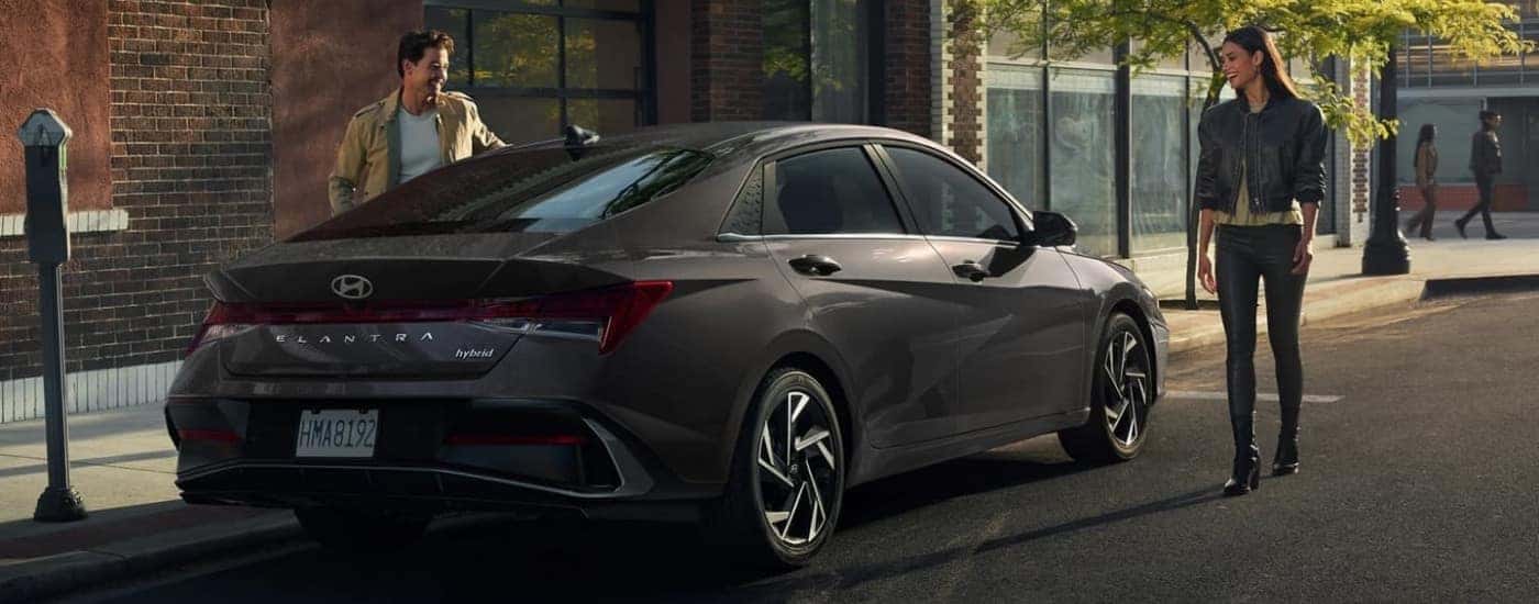 Grey 2024 Hyundai Elantra Hybrid Limited parked at a Hyundai dealer near Trussville