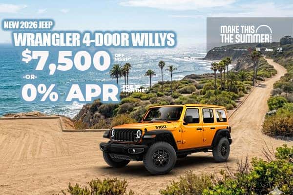 New 2026 Jeep WRANGLER 4-DOOR WILLYS