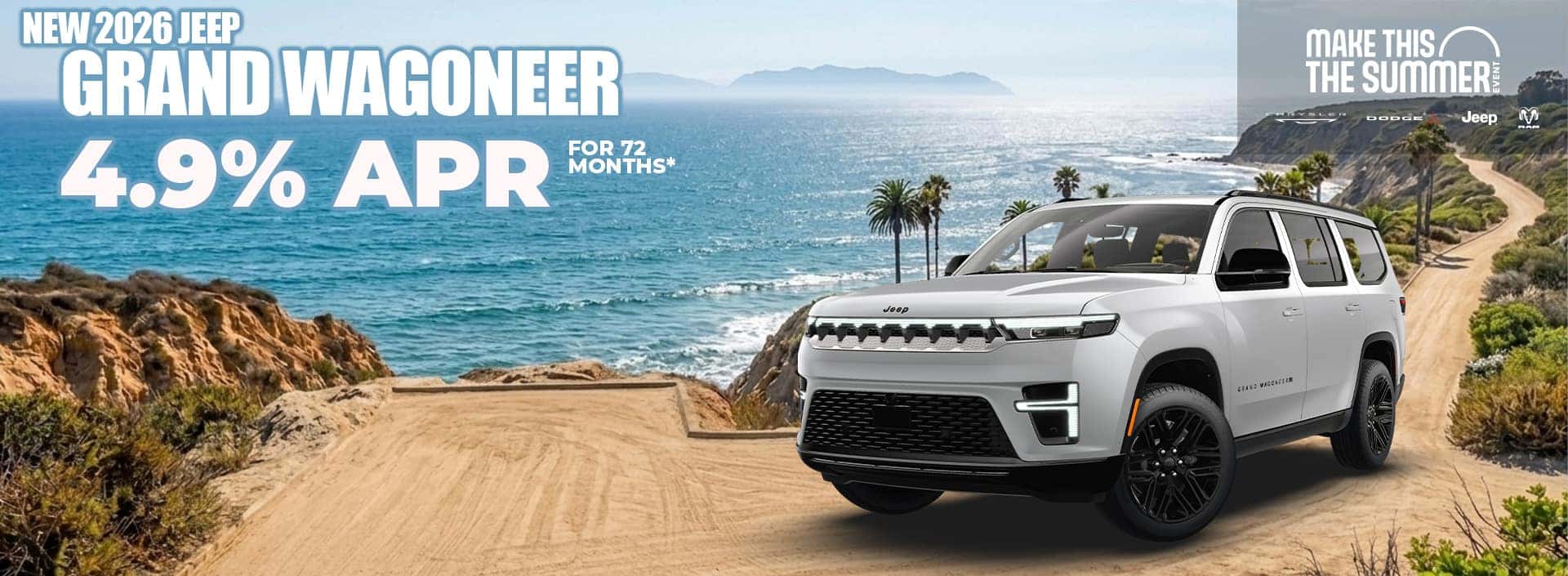 New 2026 Jeep GRAND WAGONEER 4.9% APR for 72 months*