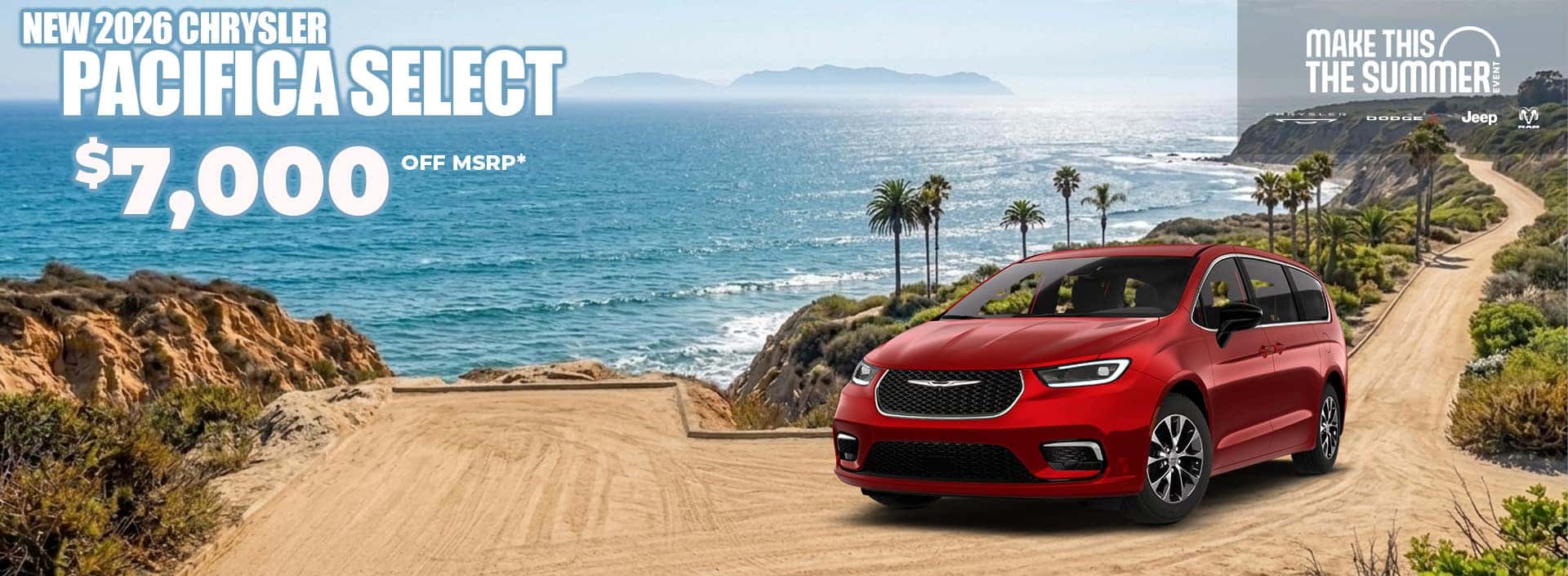 New 2026 Chrysler PACIFICA SELECT $7,000 OFF MSRP*
