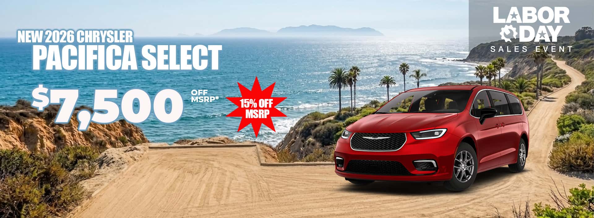 New 2026 Chrysler PACIFICA SELECT $7,500 OFF MSRP*