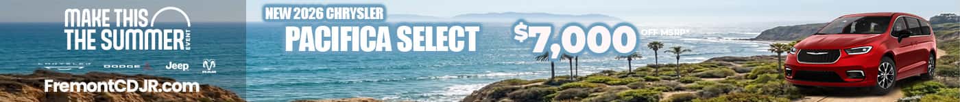 New 2026 Chrysler PACIFICA SELECT $7,000 OFF MSRP*