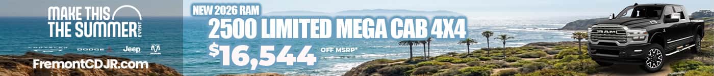 New 2026 RAM 2500 LIMITED MEGA CAB 4X4 $16,544 OFF MSRP*