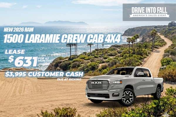 New 2026 RAM 1500 LARAMIE CREW CAB 4X4