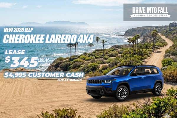 New 2026 JEEP CHEROKEE LAREDO 4X4