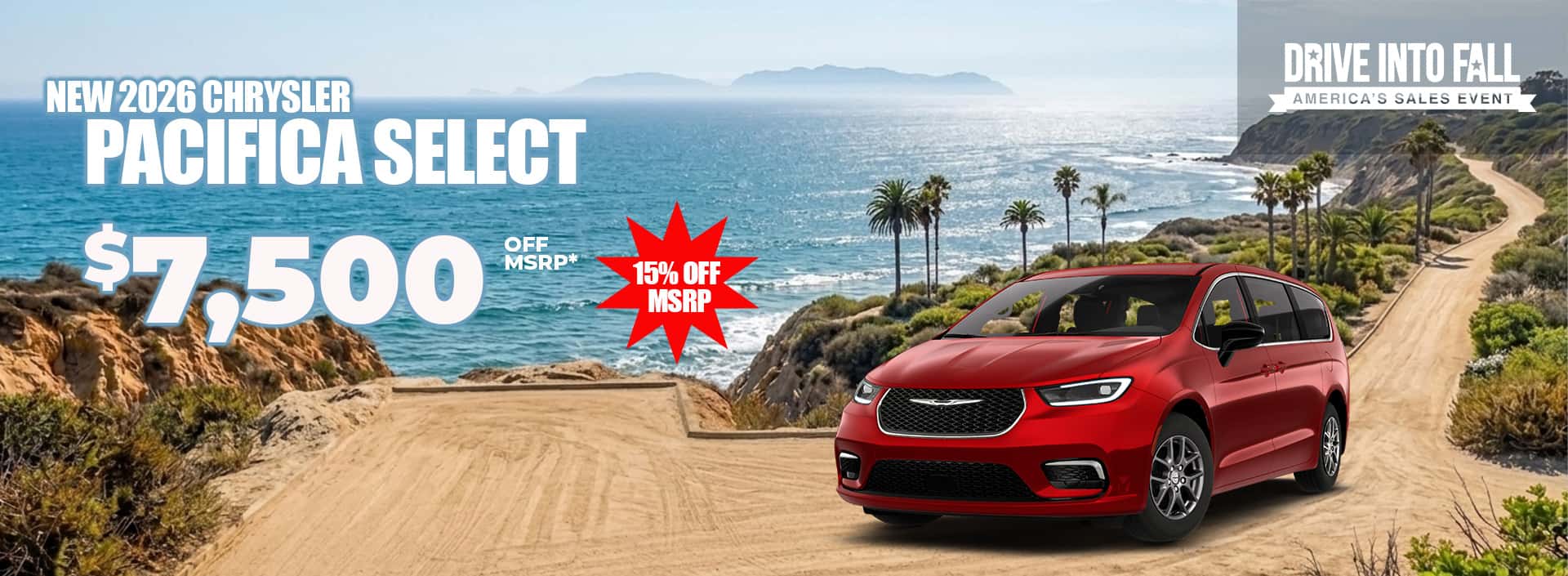 New 2026 Chrysler PACIFICA SELECT $7,500 OFF MSRP*