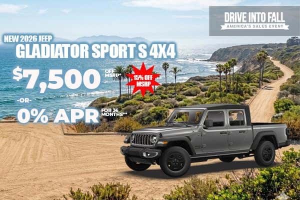 New 2026 Jeep GLADIATOR SPORT S 4X4