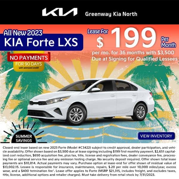 Current New Kia Special Offers Greenway Kia North
