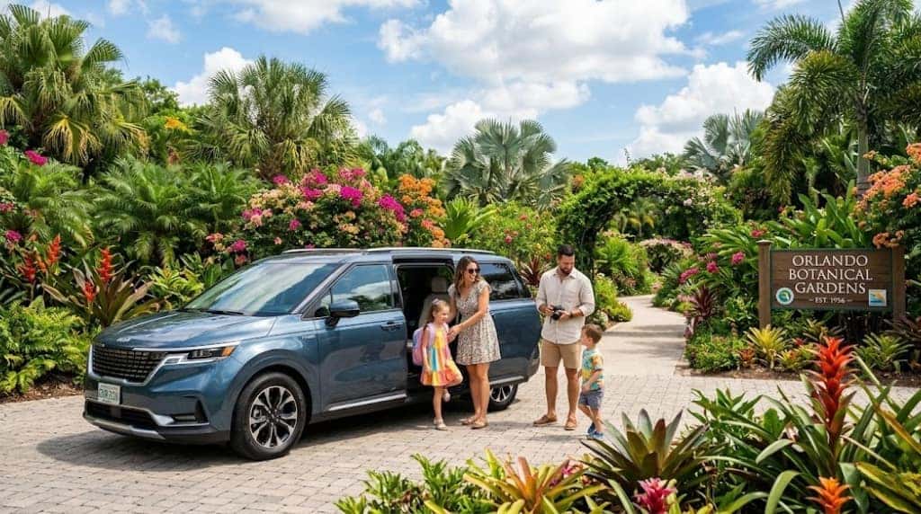 2026 Kia Carnival Hybrid parked outdoors showing its modern MPV exterior styling