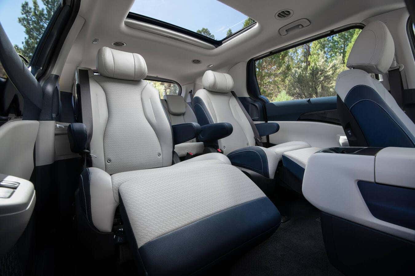 Interior view of the 2026 Kia Carnival Hybrid highlighting spacious seating and premium comfort