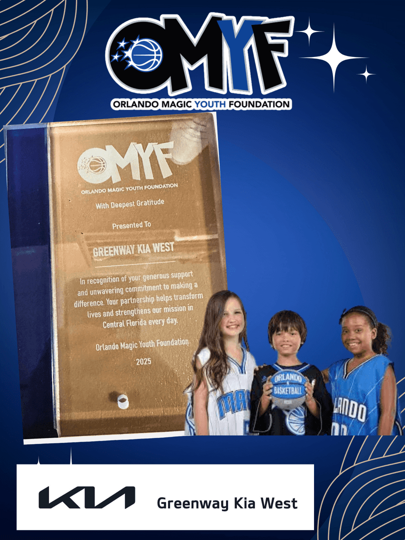 Greenway Kia West receives OMYF Award