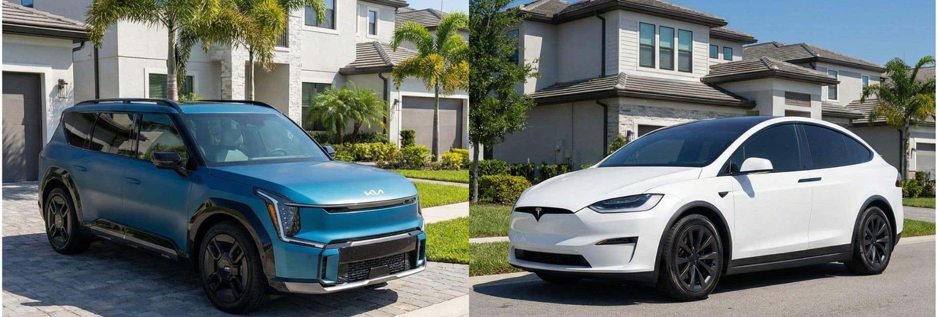 Kia EV9 vs. Tesla Model X Horizon West
