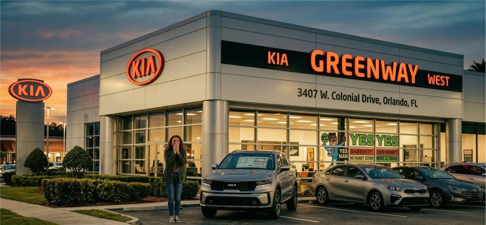 A happy Kia buyer in Orlando