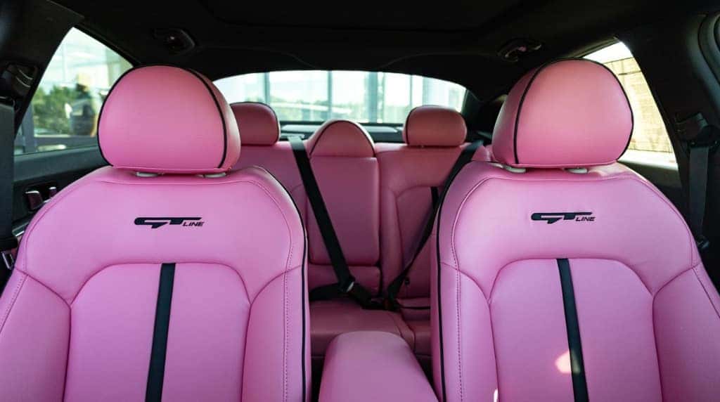 Custom Pink Leather Interior Kia K5