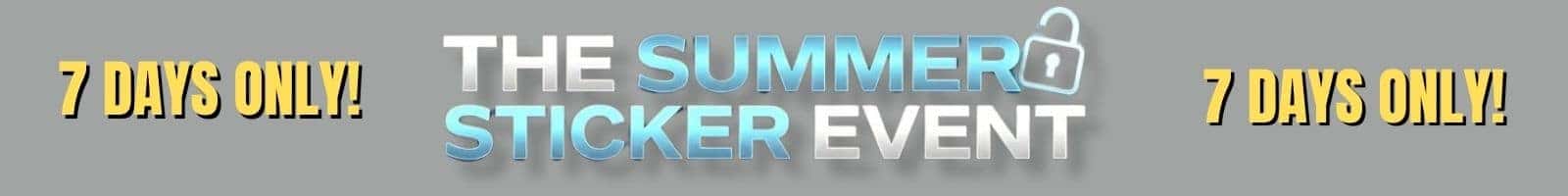 THE SUMMER STICKER EVENT