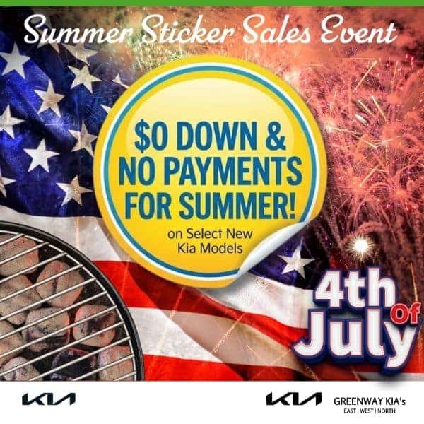 Greenway Kia West Summer Sticker Sales Event