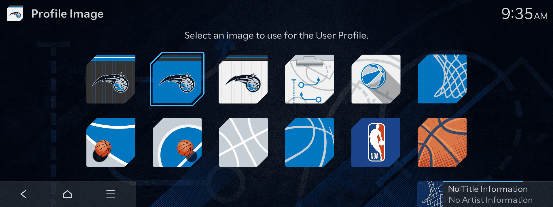 NBA Basketball Digital Display Theme for Kia