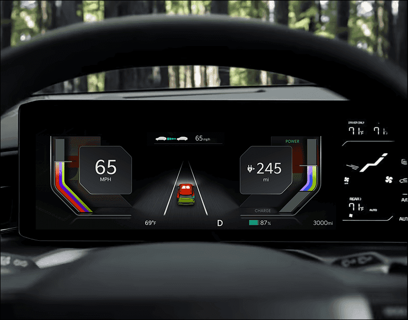 Kia Steering Wheel and Digital Dash Interface
