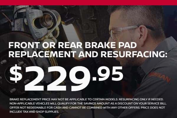 brake replacement starting at $229.95