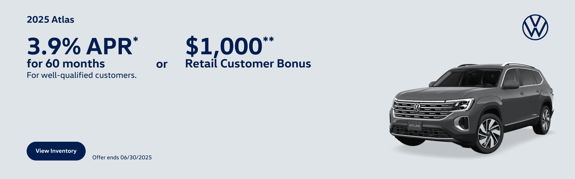 Atlas APR or Customer Bonus Offer - June 2025