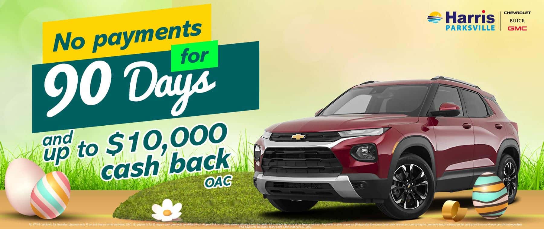 No Payments for 90 Days - $10,000 Cash Back
