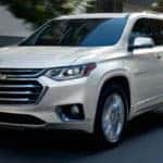 2021 chevy traverse white exterior