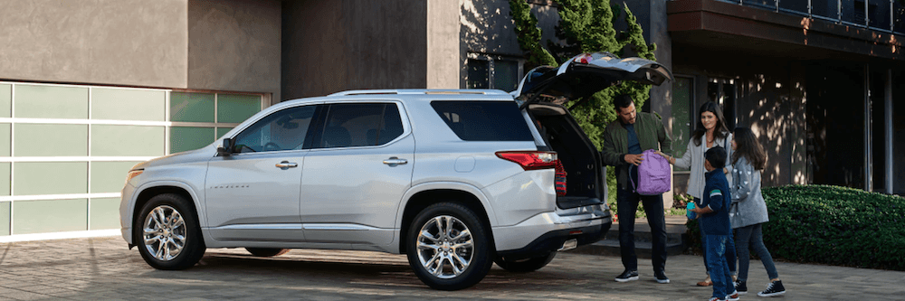 2021 chevy equinox white exterior with family