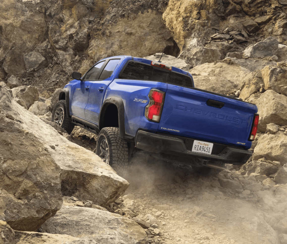 blue 2026 chevy colorado truck