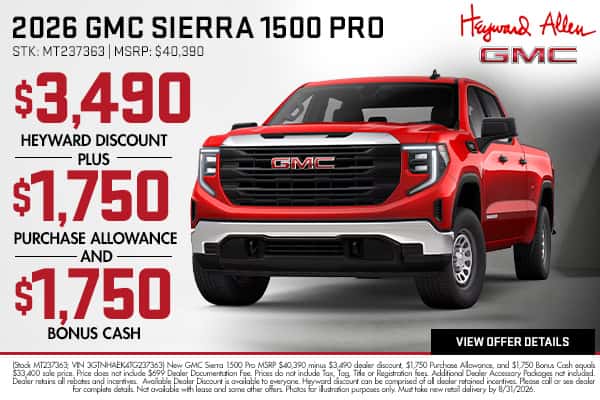 2026 GMC Sierra 1500 Pro