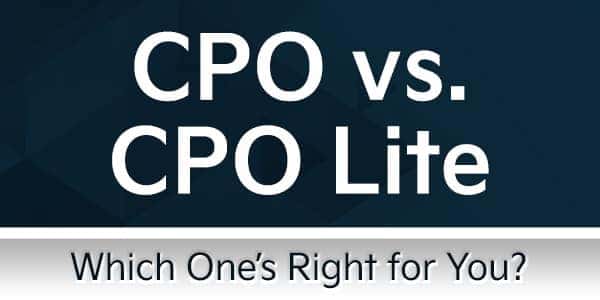 CPO vs. CPO Lite