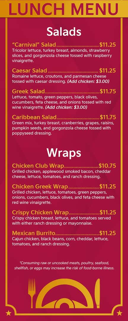 Lunch Menu