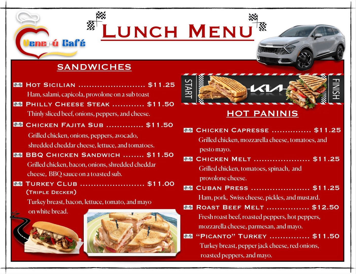 Lunch Menu
