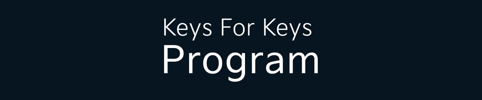 Keys for Keys Program