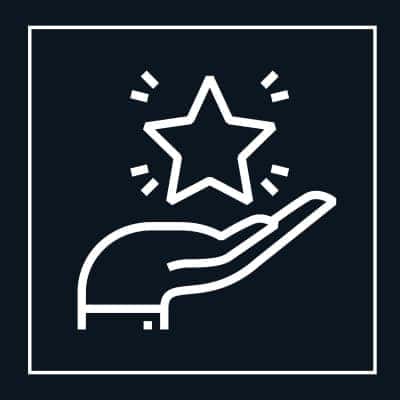 Hand Holding Star Icon