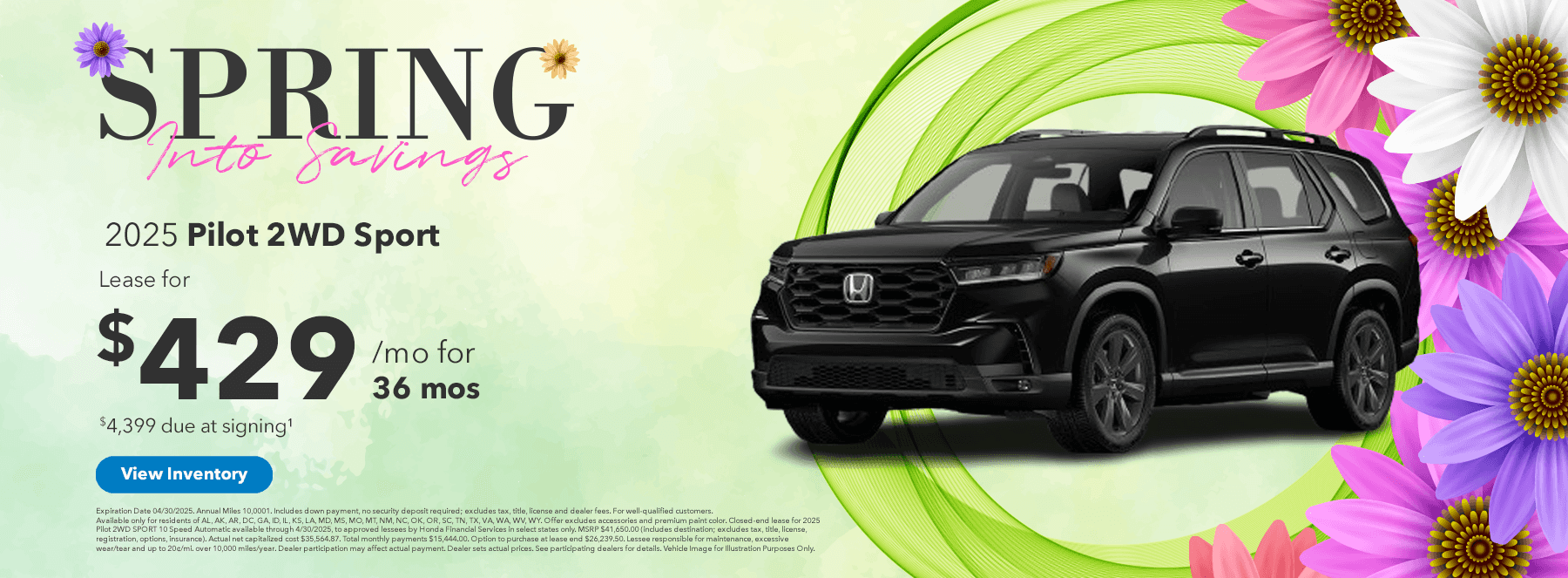 2025 Pilot 2WD Sport