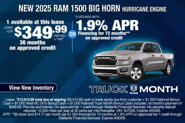 New 2025 RAM 1500 Big Horn